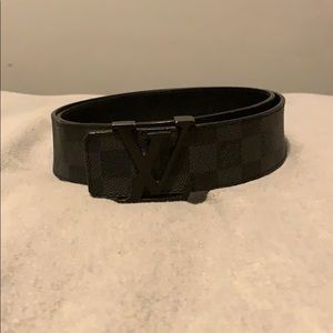 Louis vuitton black monogram belt